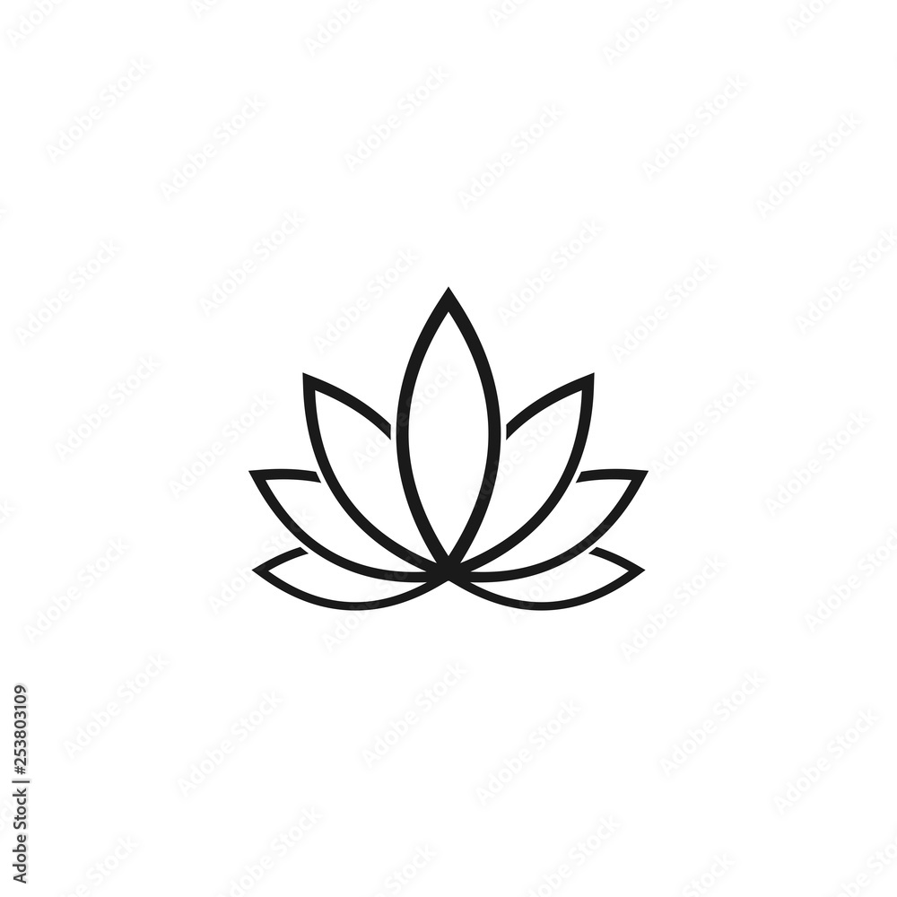 simple elegant cannabis leaf illustrations vector logo design