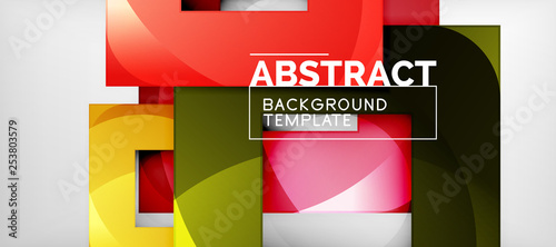 Abstract squares geometric background can be used in cover design, book design, website background