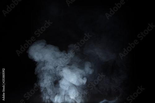 Smoke on black backgroun