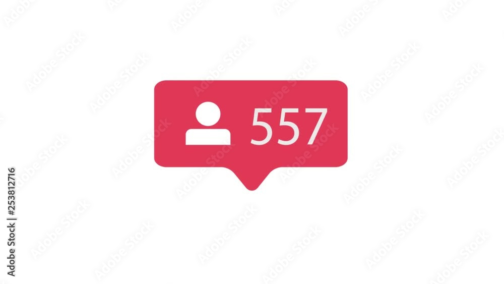 Follower Icon On White Background. Followers Counting for Social Media 1-10k. 4K video. Follower Icon On White Background. Followers Counting for Social Media 1-10k. 4K video.