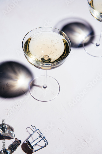 Champagne in Coupe Glasses