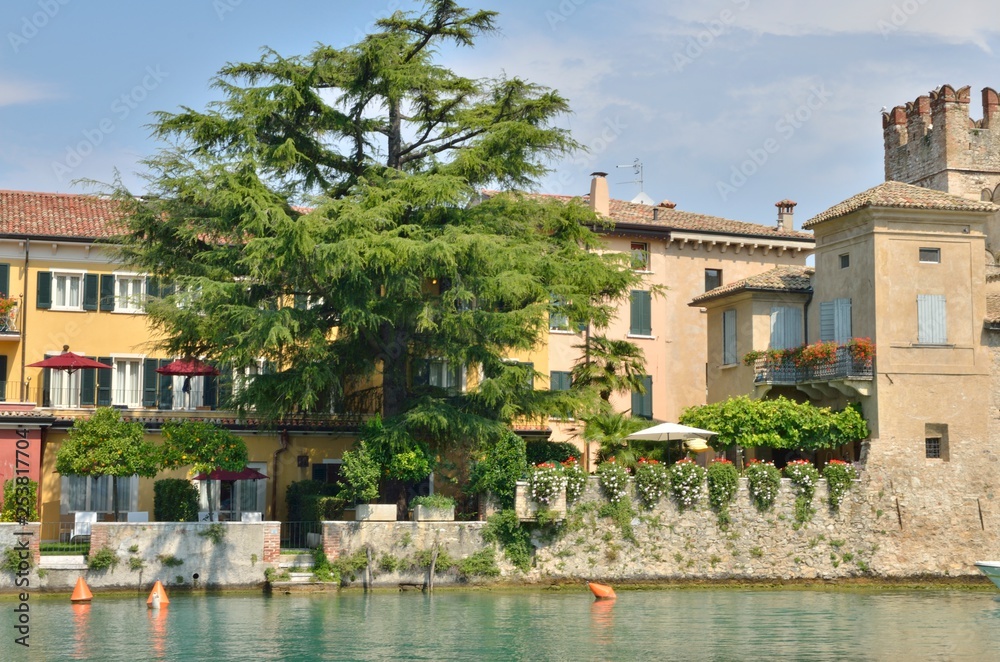 Buildings at the Lake Garda, Italy