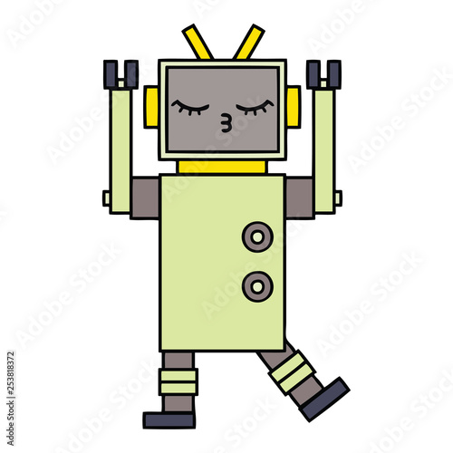 cute cartoon robot