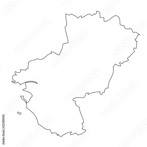 Pays de La Loire - map region of France