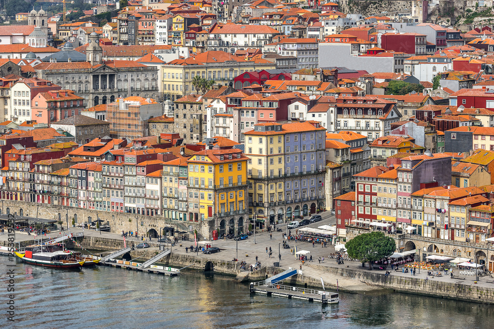 Riberia on the Douro river in Porto Portugal