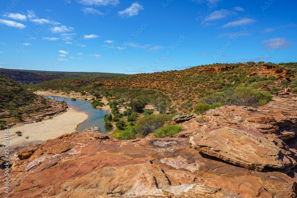 hiking natures window loop trail, kalbarri national park, western australia 60