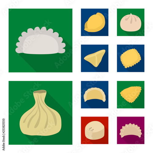 Vector design of products  and cooking symbol. Collection of products  and appetizer vector icon for stock.