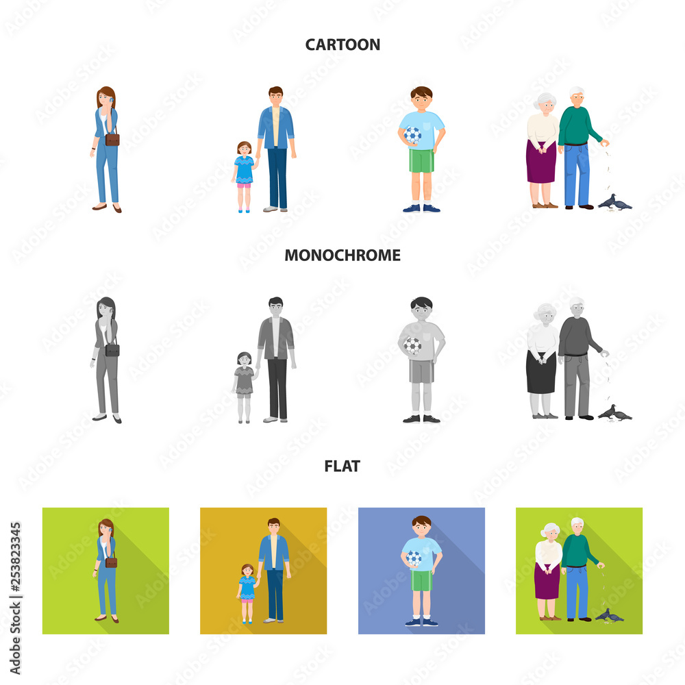 Vector design of character and avatar icon. Collection of character and portrait vector icon for stock. Vector design of character and avatar icon. Collection of character and portrait vector icon for stock.