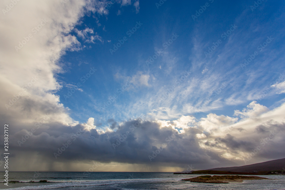 Stormy clouds over Atlantic Ocean, West of Ireland Co Mayo 