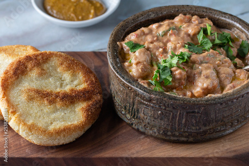 beans with cron bread