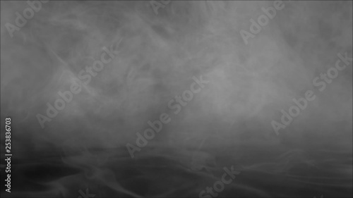 Texture of smoke on black background. Isolated smoke, texture of smoke, abstract powder, water spray on black background.