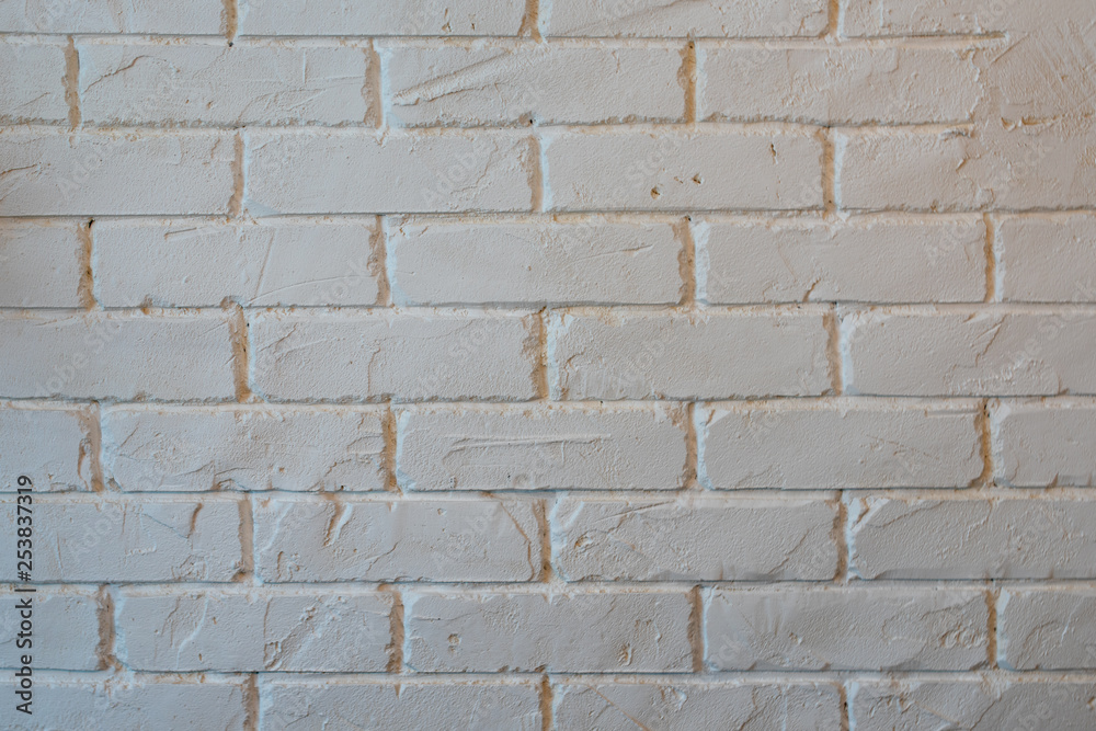 background texture of white Lightweight Concrete block, raw material for industrial wall. white brick wall background in rural room