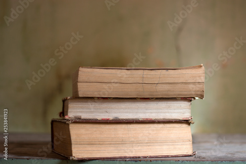 three old forgotten books