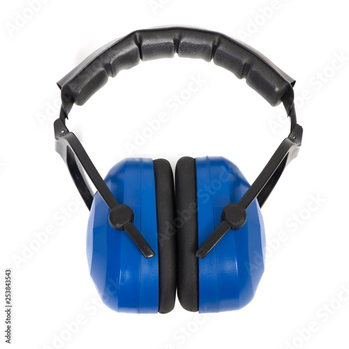 Photography Hearing protection blue ear muffs