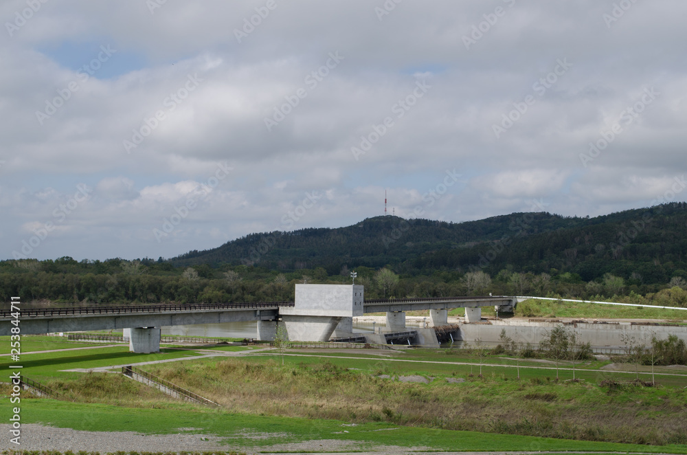 Obraz premium 十勝川の風景