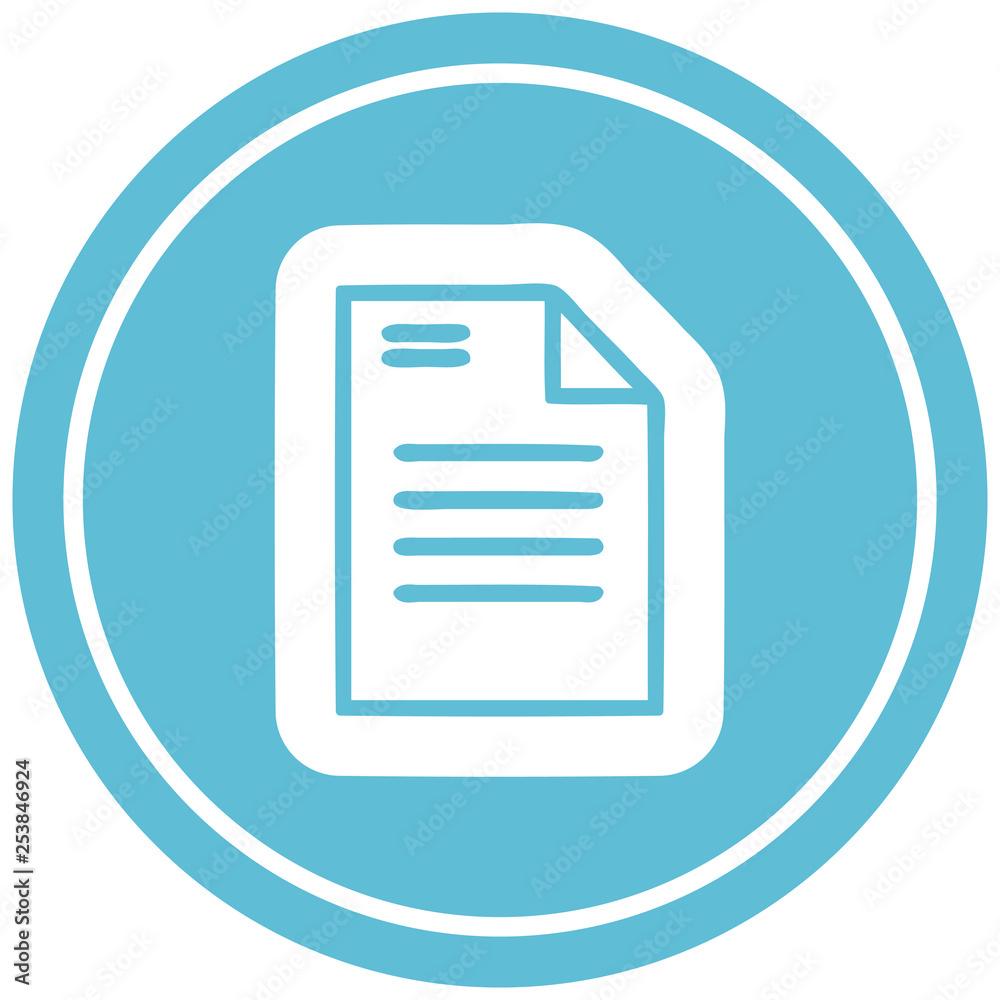 official document circular icon official document circular icon
