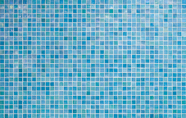 Keuken achterwand Mozaïek Blauwe tegelmuur met glanzend oppervlak  © Alex