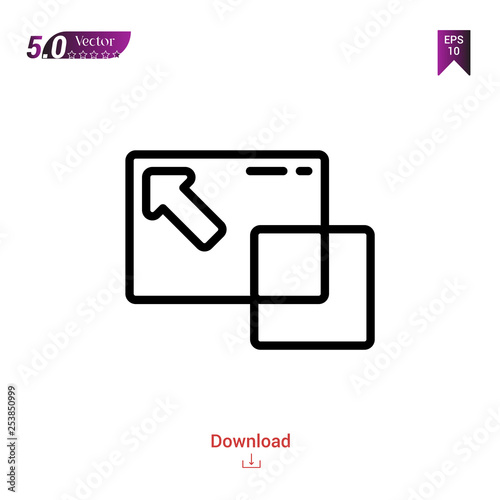 Outline scale icon isolated on white background. Line pictogram. Graphic design, mobile application, logo, user interface. Editable stroke. EPS10 format vector illustration