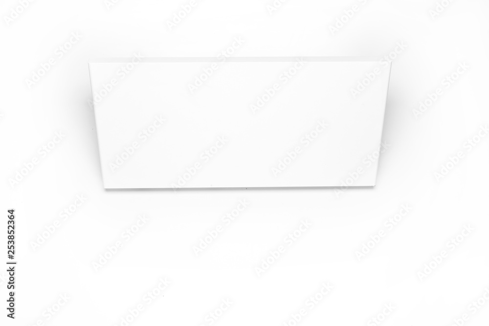Empty board on white background with shadow for your design. Empty board on white background with shadow for your design.