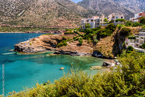 Beautiful greek village Bali with amazing beaches and views on Crete island, Greece