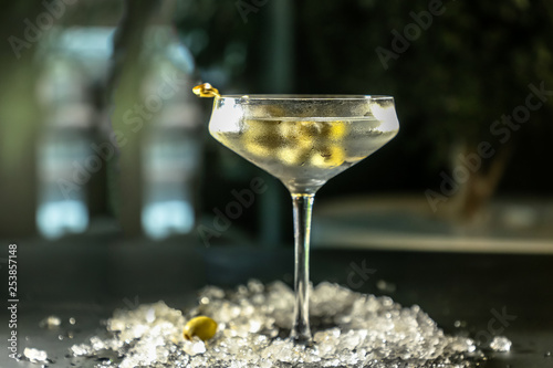 Cocktail vodka Martini vermouth James bond.