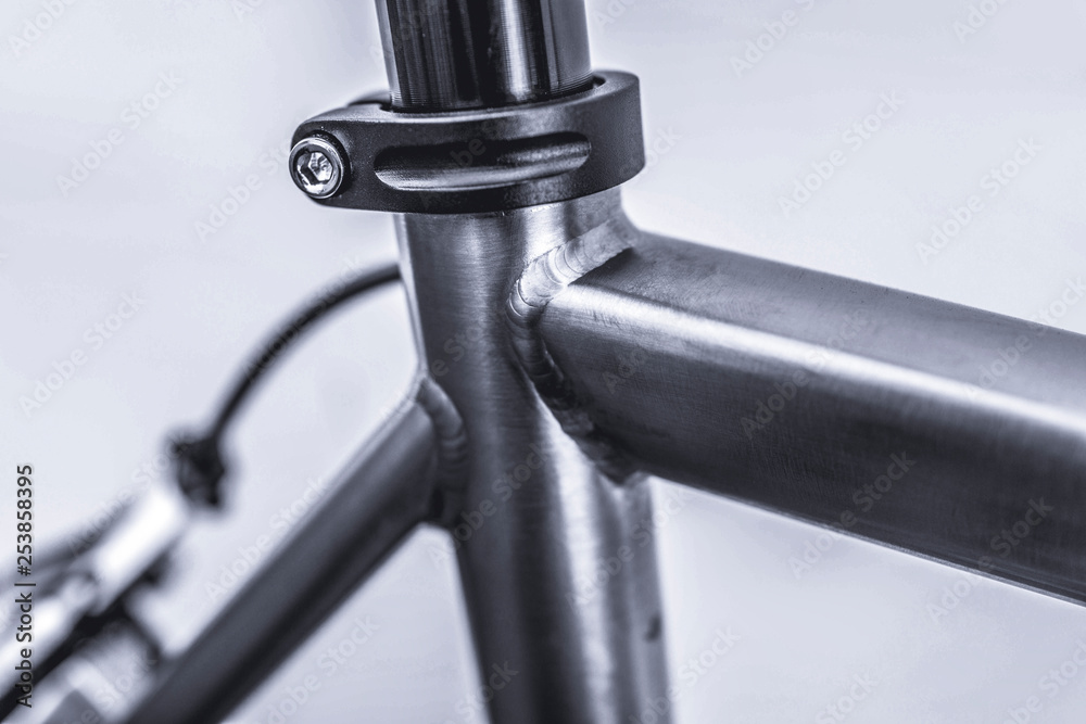 seat post on steel bicycle	