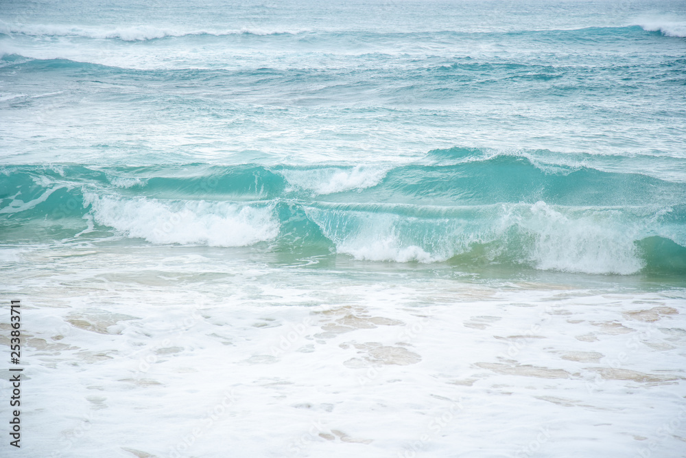 Close up of waves crashing onto the beaches. Close up of waves crashing onto the beaches.