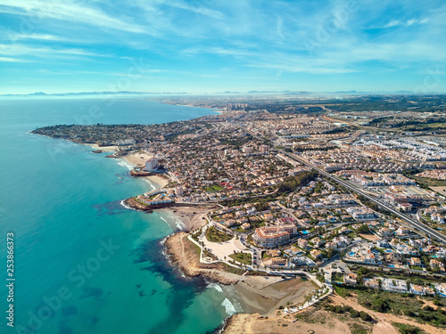 Costa Blanca aerial view. Spain © Alex Tihonov