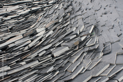 pieces of slates lying upon another - pattern