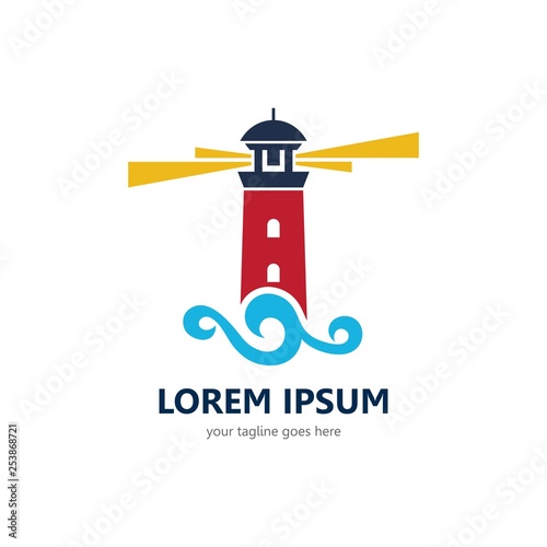 Modern Lighthouse Logo Template