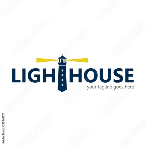 Modern Lighthouse Logo Template