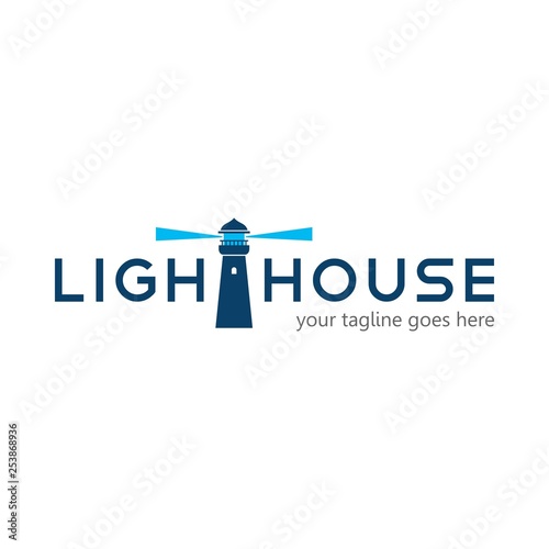 Modern Lighthouse Logo Icon