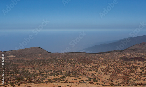 Far view from the mountain by tenerife