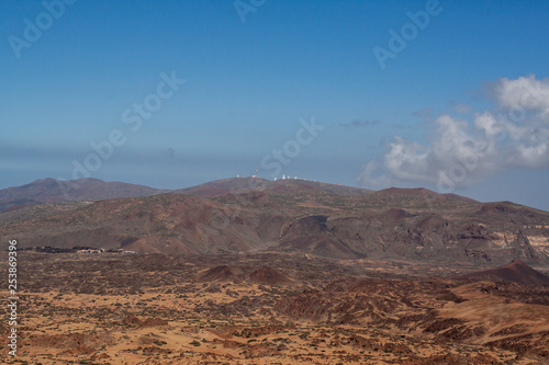 Far view from the mountain by tenerife