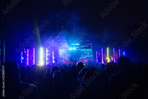 crowd of people at rock concert