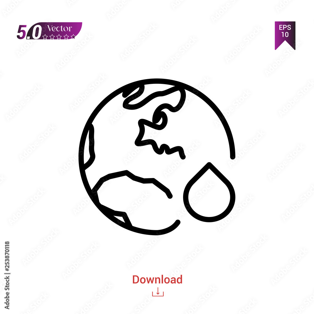 planet-earth ecology icon isolated on white background. ecology icons Graphic design, mobile application, logo, user interface. Editable stroke. EPS10 format vector illustration planet-earth ecology icon isolated on white background. ecology icons Graphic design, mobile application, logo, user interface. Editable stroke. EPS10 format vector illustration