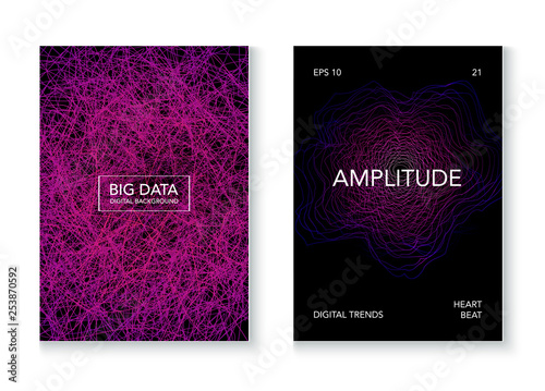 Big Data Artificial Intelligence Vector Background. Cyber Space Online Education Future Design. Big Data Techno Music Poster
