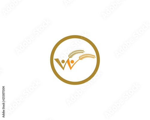 Wheat logo template
