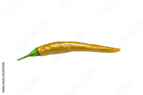 Red chili peppers on an isolated white background, peppers pattern