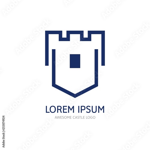 Modern Castle Logo Icon