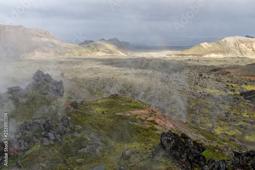 Regenbogen über der Landmannalaugar, Island © sailer