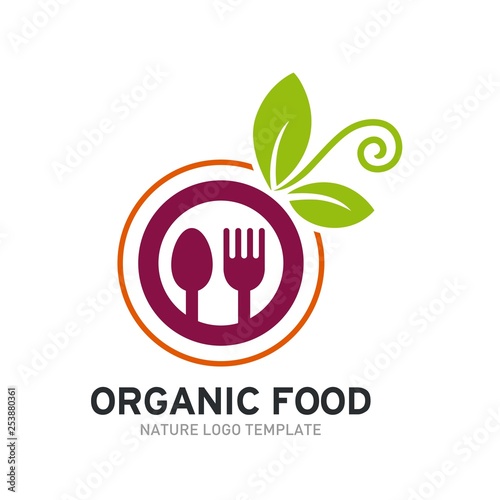 Organic Food Logo Template