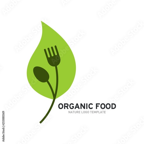 Organic Food Logo Template