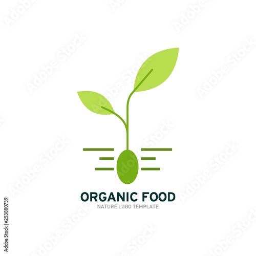 Organic Food Logo Template