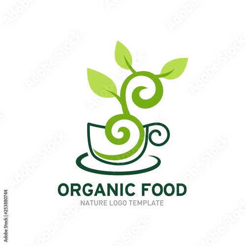 Organic Food Logo Template