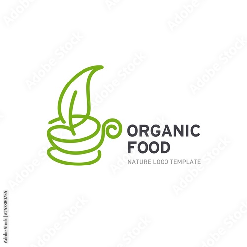 Organic Food Logo Template