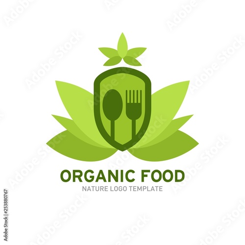 Organic Food Logo Template