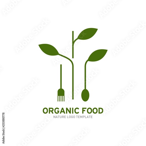 Organic Food Logo Template
