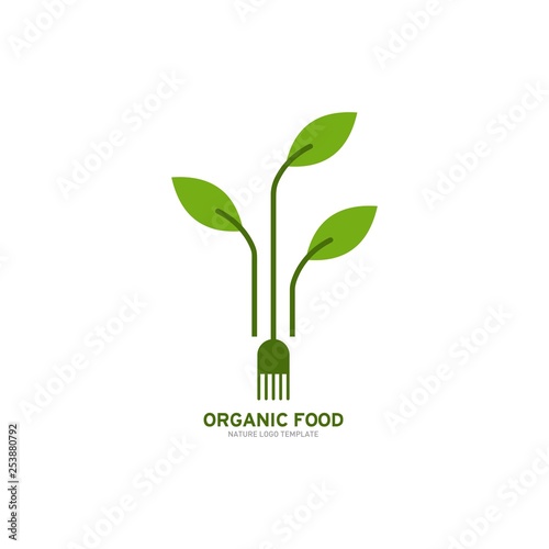 Organic Food Logo Template