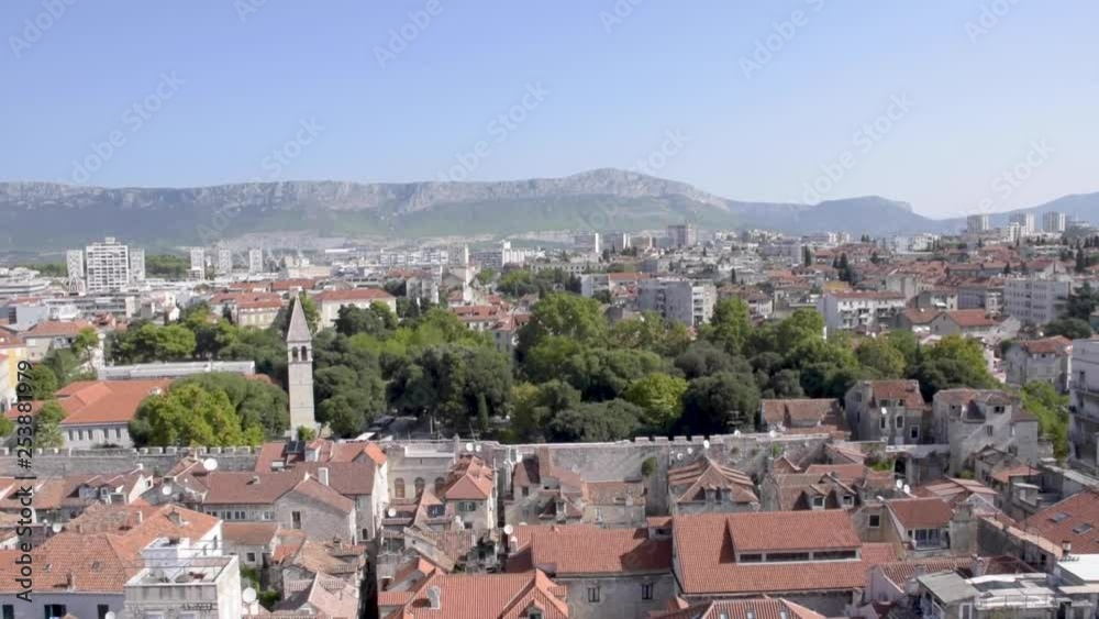 view over the croatian city Split view over the croatian city Split